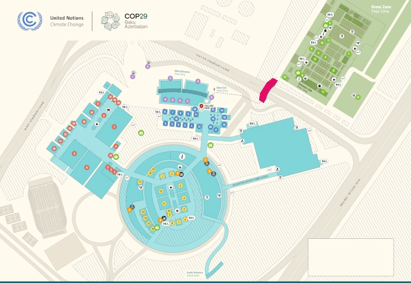 Cop29's map